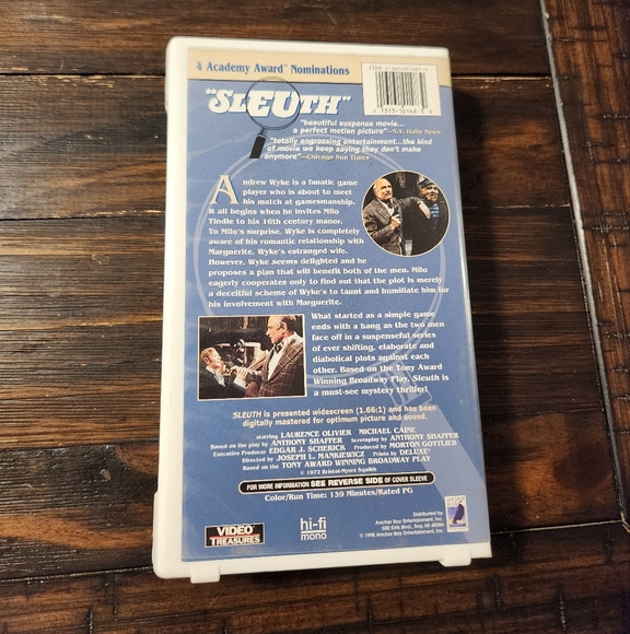 Sleuth - VHS - Picture 3 of 4